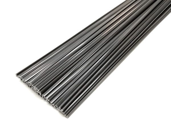 Plastic welding rods PVC-U rigid 6mm Triangular Grey 1kg rods | az-reptec